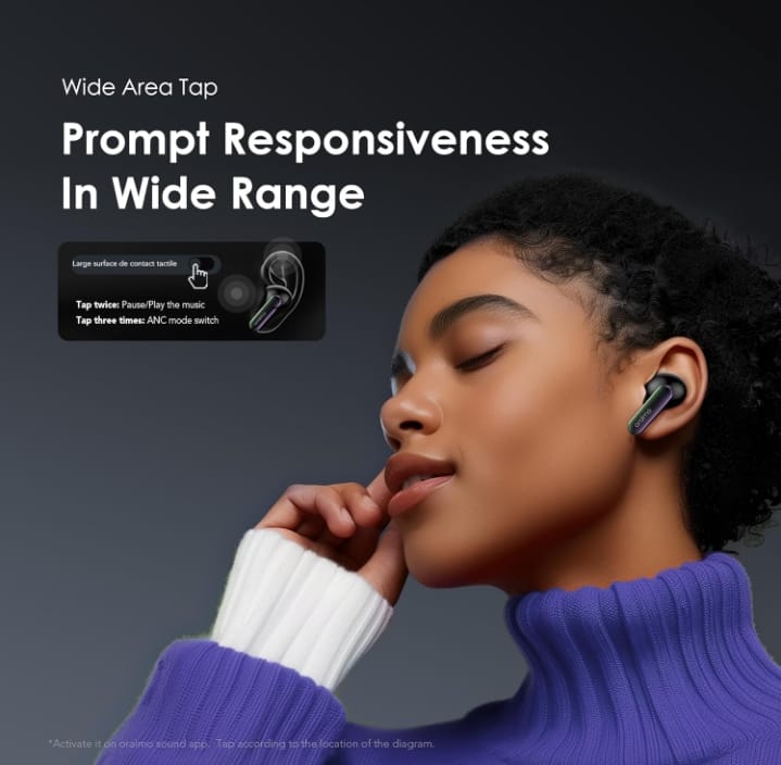 Oraimo SpaceBuds 50dB ANC – Next-Level Noise-Cancelling Bluetooth Earbuds
