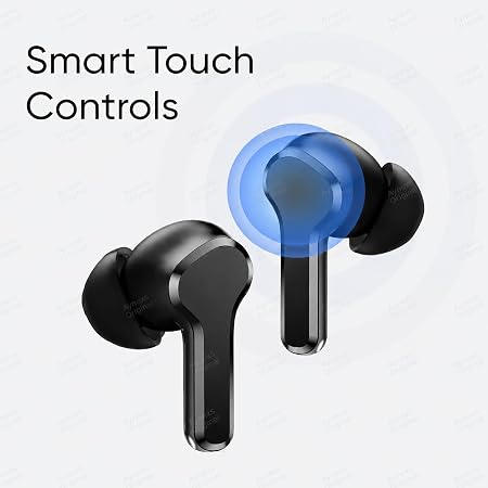 Compatible with Realme Buds T110 Earphones, AI ENC Technology, Rich Bass, Wireless Audio (Black)