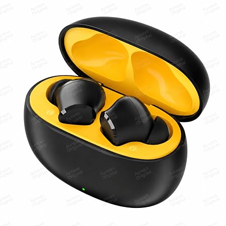 Compatible with Realme Buds T110 Earphones, AI ENC Technology, Rich Bass, Wireless Audio (Black)