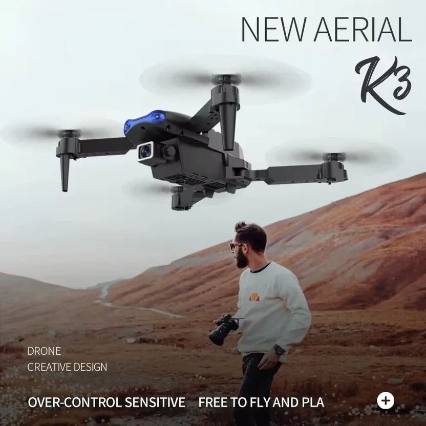 V966 Foldable  HD Camera (Black)with 4k Camera  1080P HD Drone with FPV Live Video, Smart Gestures Selfie !!