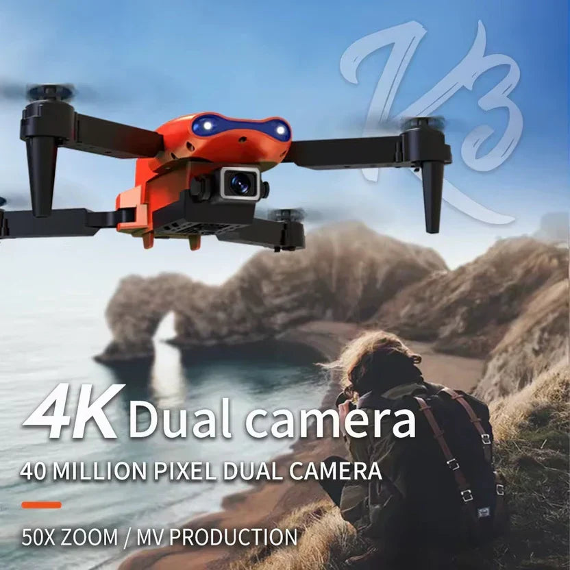 V966 Foldable  HD Camera (Black)with 4k Camera  1080P HD Drone with FPV Live Video, Smart Gestures Selfie !!
